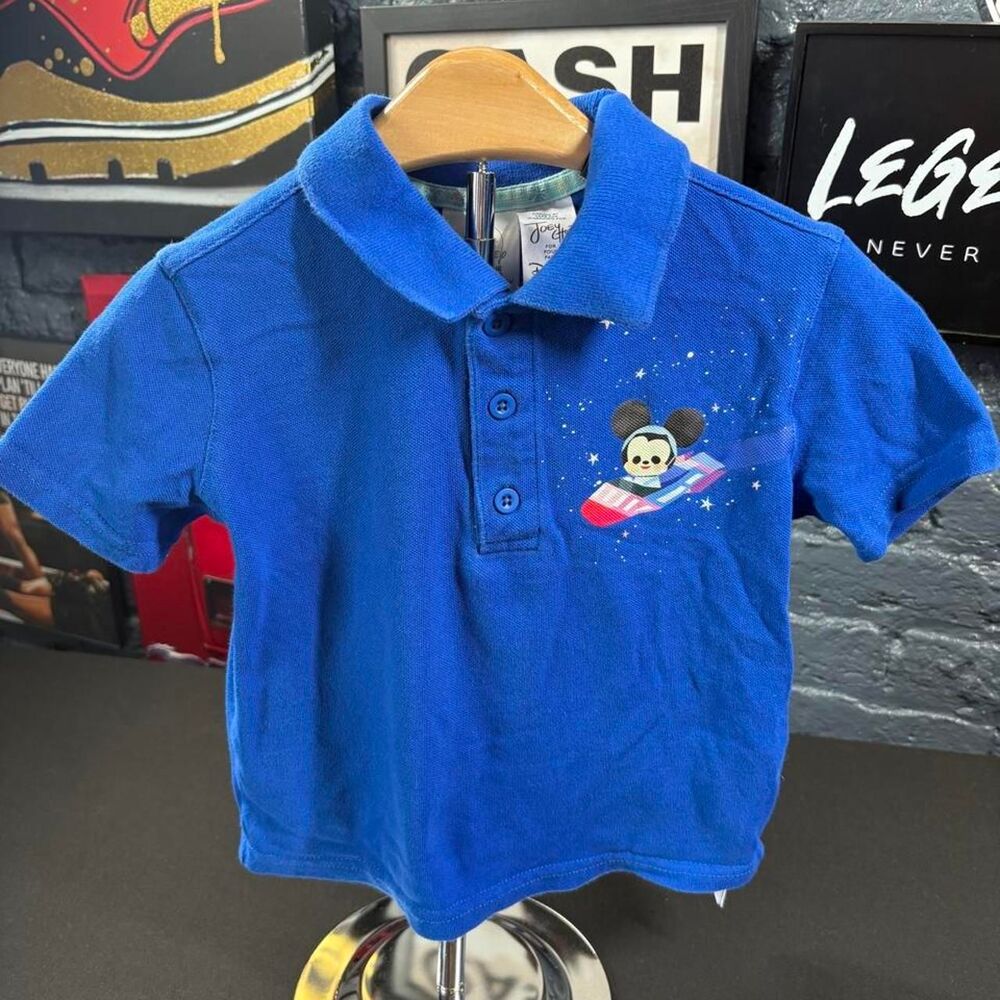 Disney Joey Chou Mickey & Stitch Space Graphic Polo – Kids XS / 4